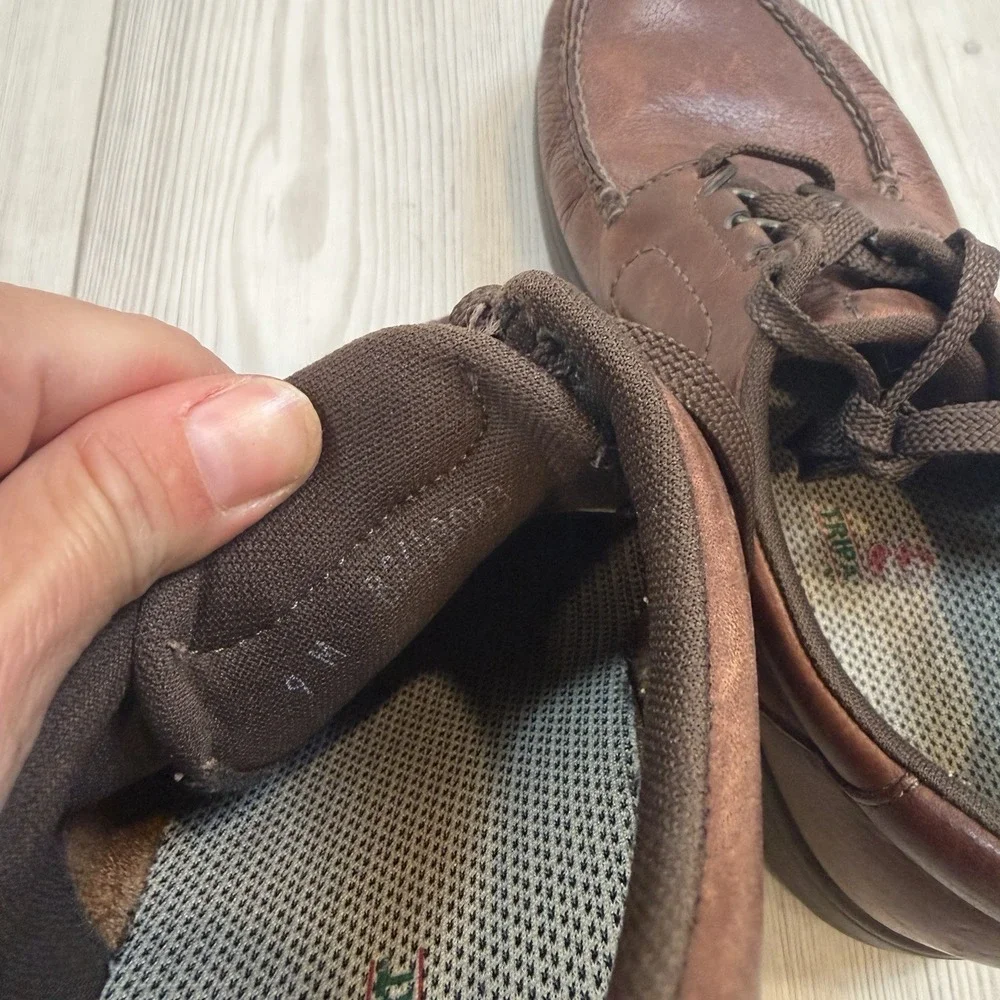 SAS Bout Time Walking Shoes Mens‎ 9M Tripad Lace Up Moccasin Mulch Brown